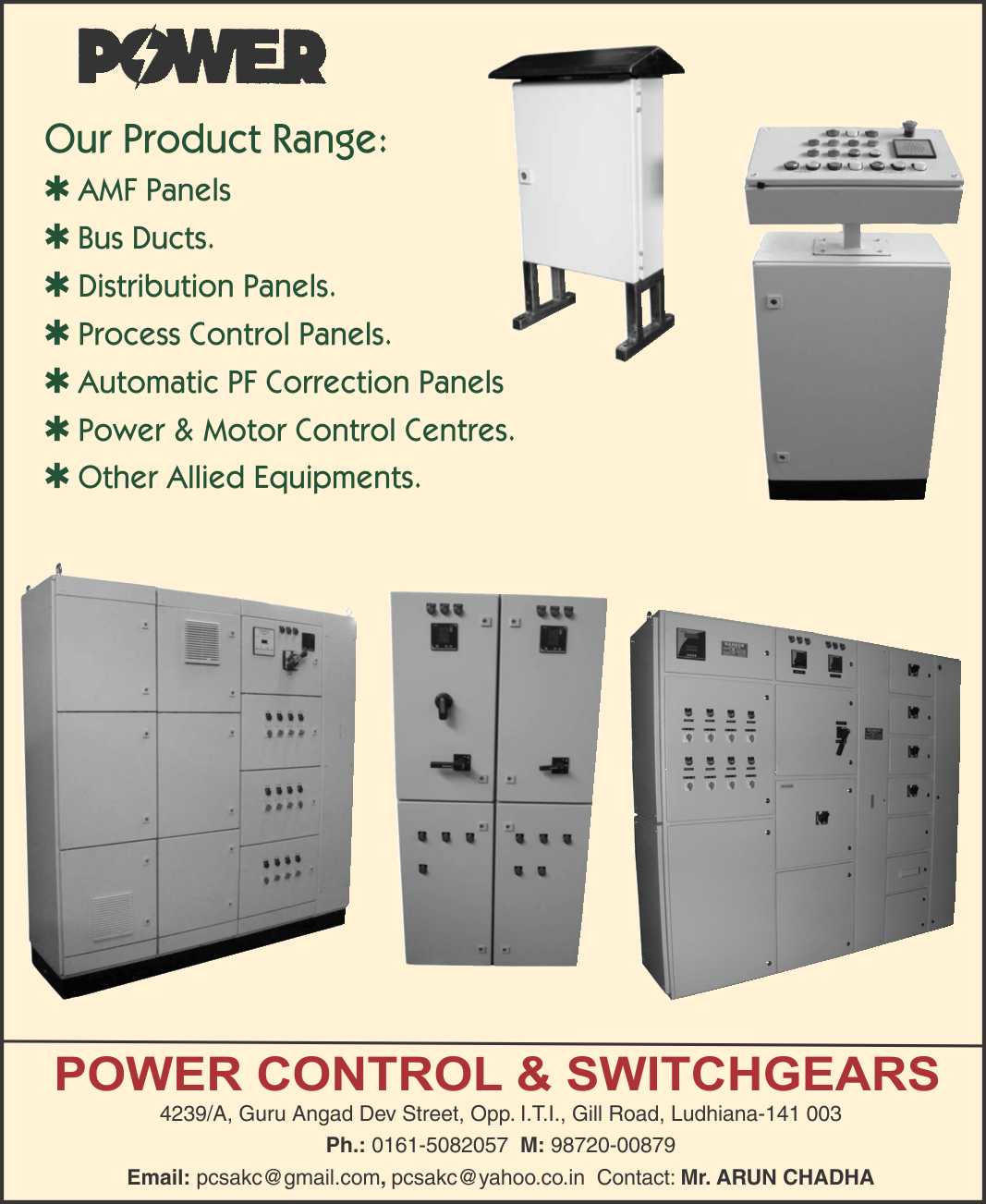 Power Control & Switchgears