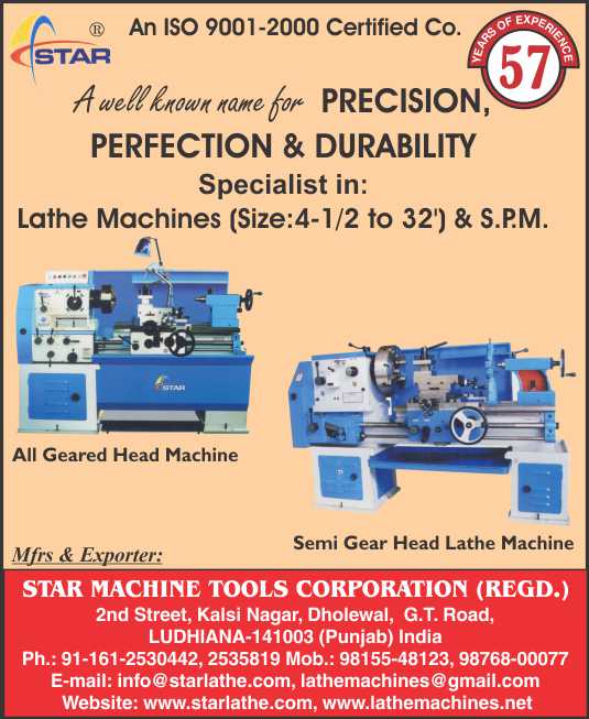 Star Machine Tools Corporation (Regd.)
